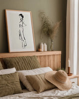 About Town II by Avery Tillmon. shown as a paper print in a natural frame. Available as a archival giclee rolled canvas, fine art paper, or poster print. SKU 53880h.