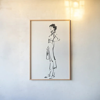 About Town II by Avery Tillmon. shown as a paper print in a natural frame. Available as a archival giclee rolled canvas, fine art paper, or poster print. SKU 53880h.