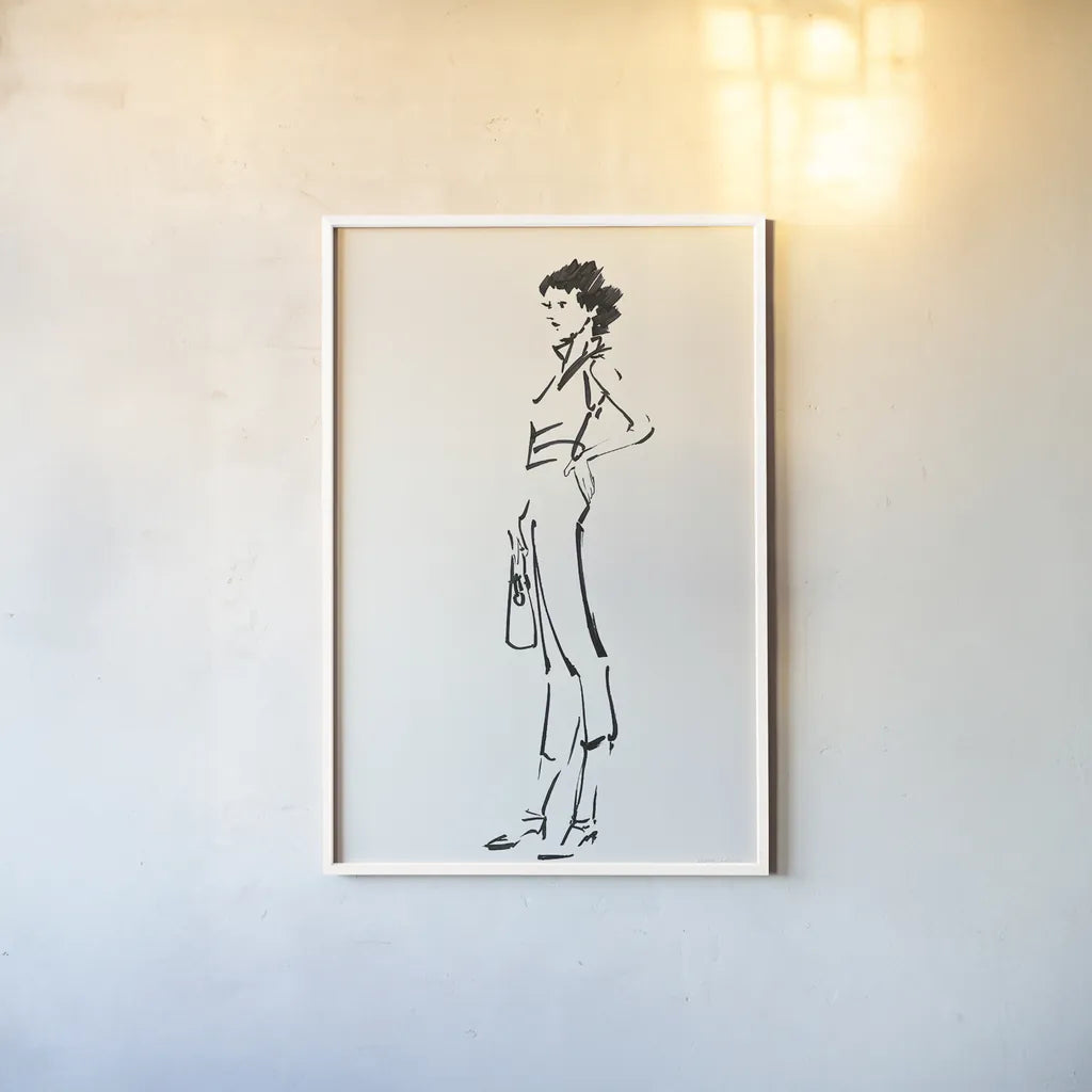 About Town II by Avery Tillmon. shown as a paper print in a white frame. Available as a archival giclee rolled canvas, fine art paper, or poster print. SKU 53880h.