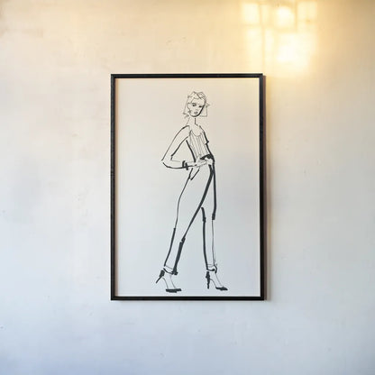 About Town III by Avery Tillmon. shown as a paper print in a black flame. Available as a archival giclee rolled canvas, fine art paper, or poster print. SKU 53881h.