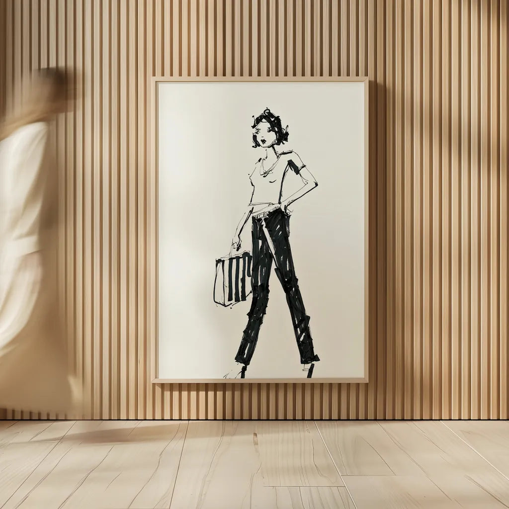 About Town IV by Avery Tillmon. shown as over sized large wall art. Available as an archival giclee rolled canvas, fine art paper, or poster print. SKU 53882h.