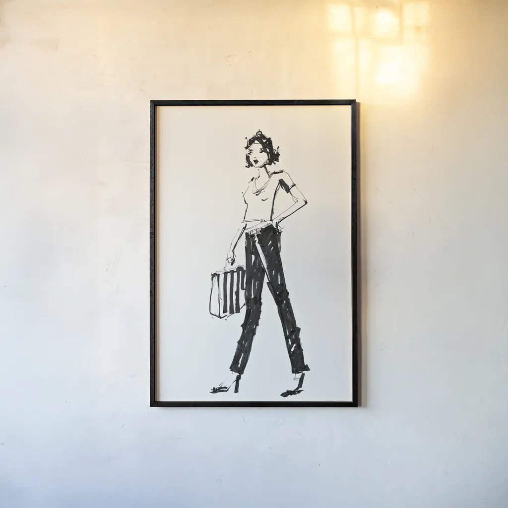 About Town IV by Avery Tillmon. shown as a paper print in a black flame. Available as a archival giclee rolled canvas, fine art paper, or poster print. SKU 53882h.