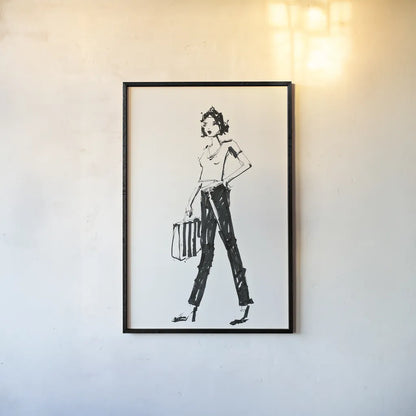 About Town IV by Avery Tillmon. shown as a paper print in a black flame. Available as a archival giclee rolled canvas, fine art paper, or poster print. SKU 53882h.