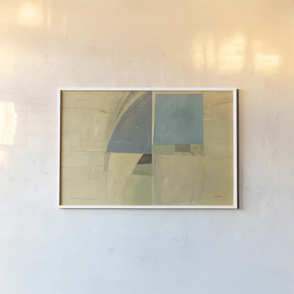 Abstract Background II by Avery Tillmon. shown as a paper print in a white frame. Available as a archival giclee rolled canvas, fine art paper, or poster print. SKU 93196i.