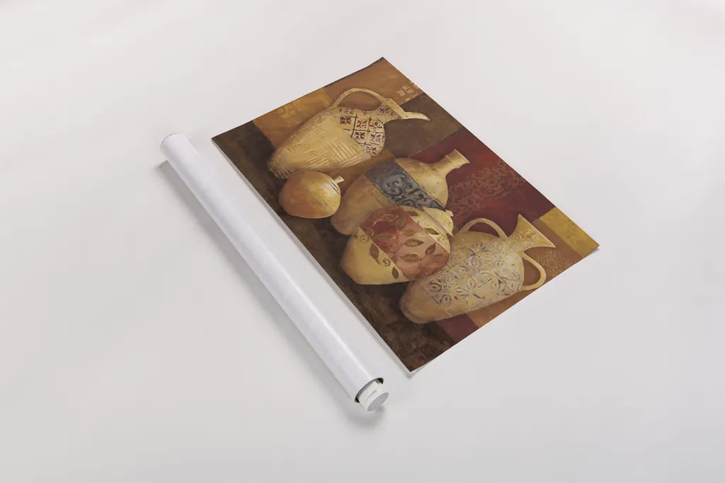 Autumn Urns III by Avery Tillmon. shown as a rolled paper print. Available as archival giclee rolled canvas, fine art paper, or poster print. SKU 4139i.