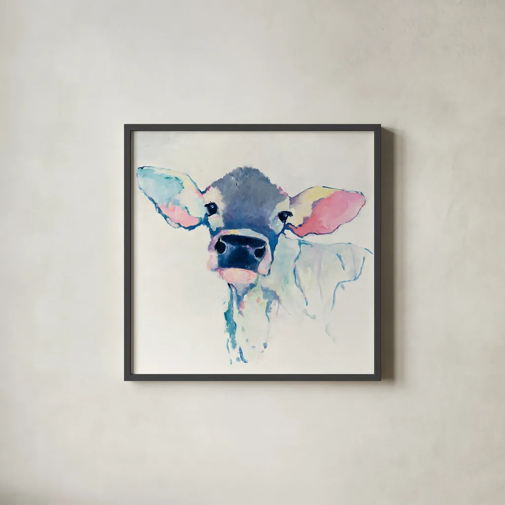 Bessie by Avery Tillmon. Shown in a sleek black glass frame for a contemporary gallery look. Available as an archival giclee rolled canvas, fine art paper, or poster print. SKU 22050a.