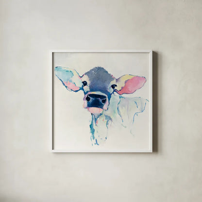 Bessie by Avery Tillmon. Shown in a crisp white glass frame for a clean and minimalist style. Available as an archival giclee rolled canvas, fine art paper, or poster print. SKU 22050a.