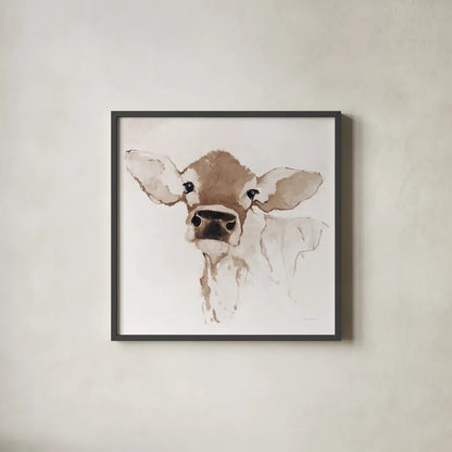 Bessie Brown by Avery Tillmon. Shown in a sleek black glass frame for a contemporary gallery look. Available as an archival giclee rolled canvas, fine art paper, or poster print. SKU 73675a.
