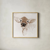 Bessie Brown by Avery Tillmon. Shown in a natural wood glass frame for a timeless modern aesthetic. Available as an archival giclee rolled canvas, fine art paper, or poster print. SKU 73675a.