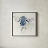 Bessie Neutral by Avery Tillmon. Shown in a sleek black glass frame for a contemporary gallery look. Available as an archival giclee rolled canvas, fine art paper, or poster print. SKU 39938a.