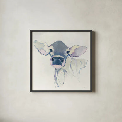 Bessie Neutral by Avery Tillmon. Shown in a sleek black glass frame for a contemporary gallery look. Available as an archival giclee rolled canvas, fine art paper, or poster print. SKU 39938a.
