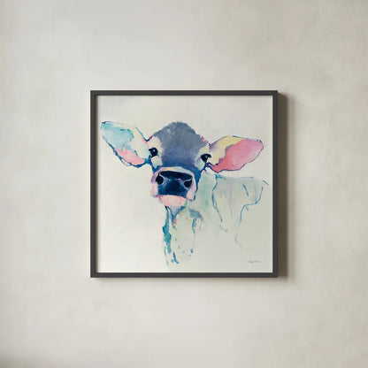Bessie with Color by Avery Tillmon. Shown in a sleek black glass frame for a contemporary gallery look. Available as an archival giclee rolled canvas, fine art paper, or poster print. SKU 23032a.