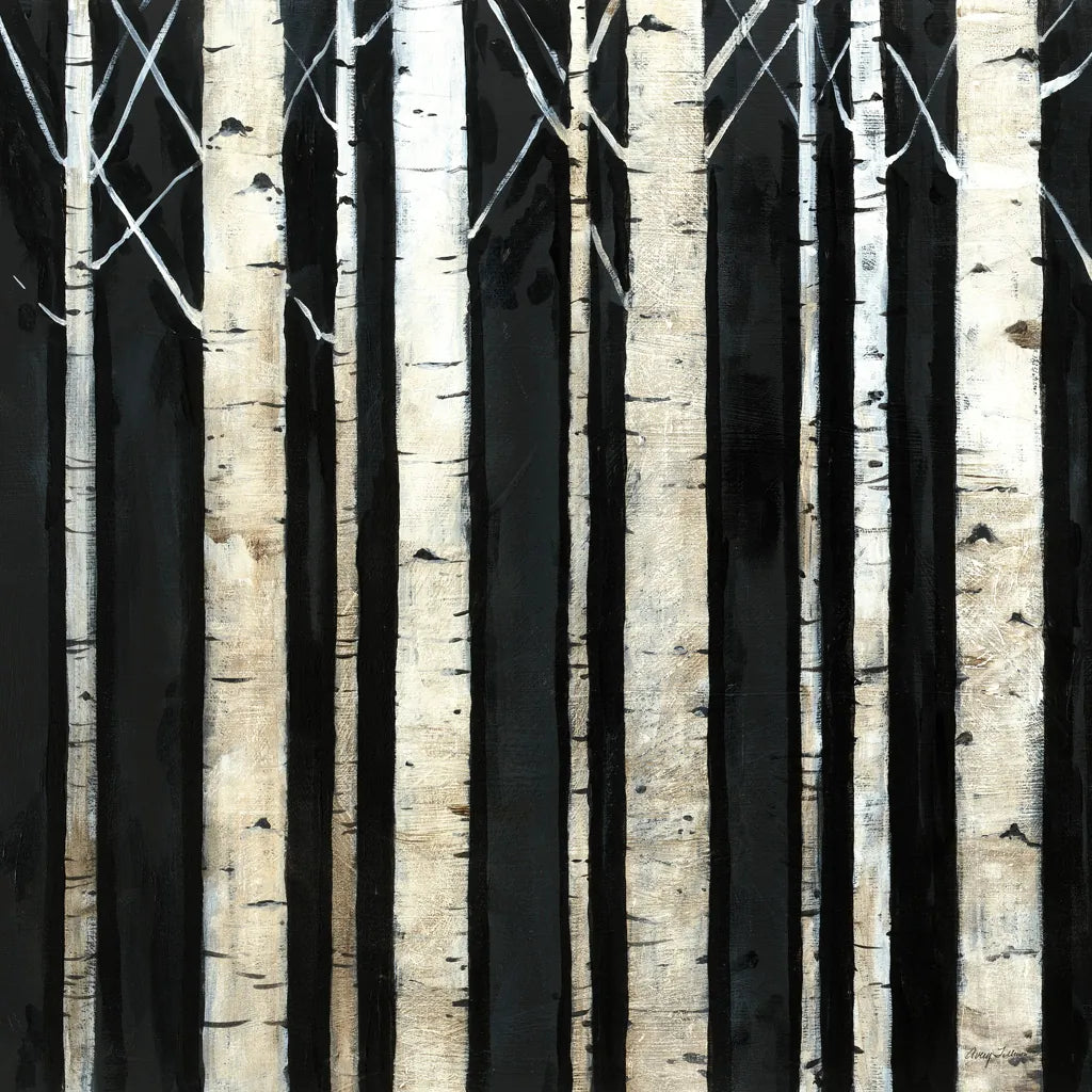 Birch Tree Square II by Avery Tillmon. SKU 49745a. Archival Giclee Fine art print for wall decor.