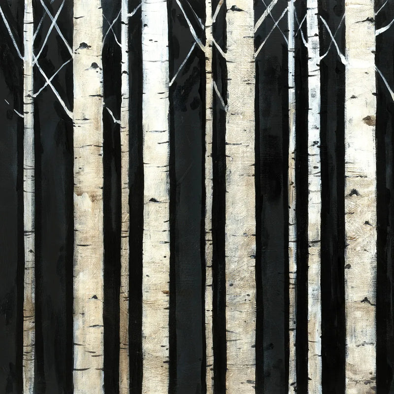 Birch Tree Square II by Avery Tillmon. SKU 49745a. Archival Giclee Fine art print for wall decor.