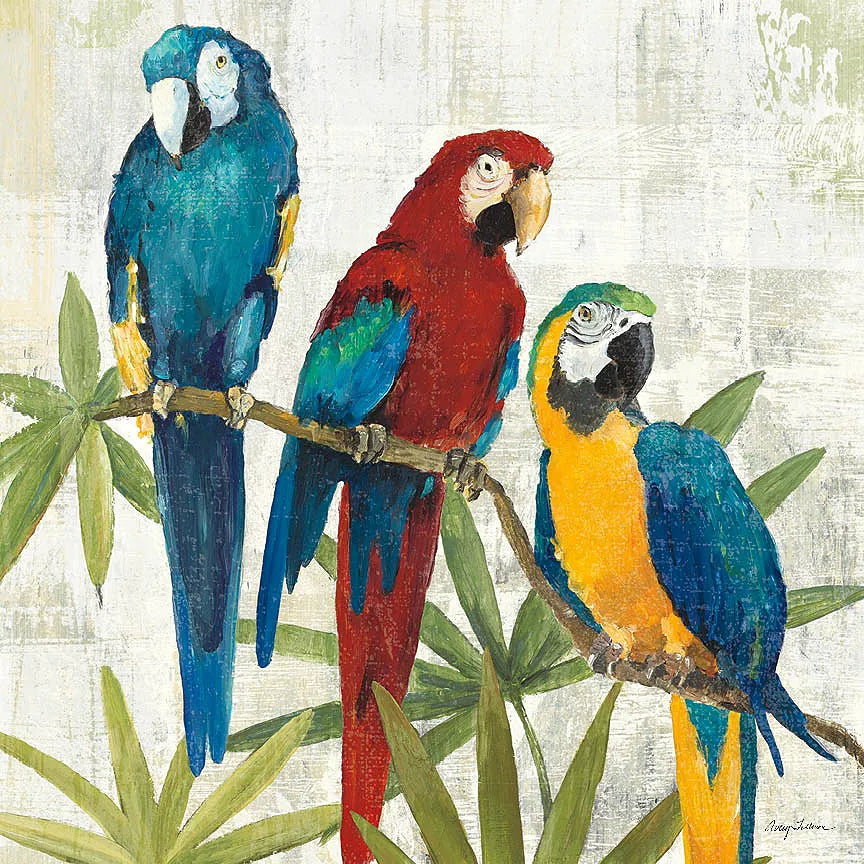 Birds of a Feather Square I by Avery Tillmon. SKU 49473a. Archival Giclee Fine art print for wall decor.