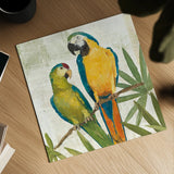 Birds of a Feather Square II by Avery Tillmon. Shown as a detailed flat fine art print, highlighting archival giclee quality. Available as an archival giclee rolled canvas, fine art paper, or poster print. SKU 49474a.