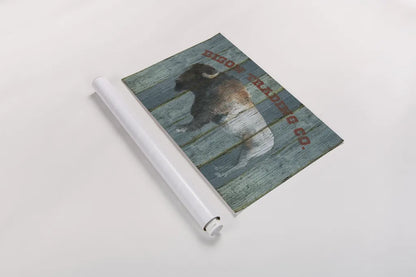Bison Trading Co by Avery Tillmon. shown as a rolled paper print. Available as archival giclee rolled canvas, fine art paper, or poster print. SKU 57492i.