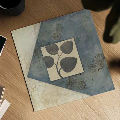 Blue Silk I by Avery Tillmon. Shown as a detailed flat fine art print, highlighting archival giclee quality. Available as an archival giclee rolled canvas, fine art paper, or poster print. SKU 49696a.