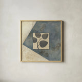 Blue Silk I by Avery Tillmon. Shown in a natural wood glass frame for a timeless modern aesthetic. Available as an archival giclee rolled canvas, fine art paper, or poster print. SKU 49696a.