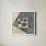 Blue Silk I by Avery Tillmon. Shown in a crisp white glass frame for a clean and minimalist style. Available as an archival giclee rolled canvas, fine art paper, or poster print. SKU 49696a.