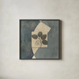 Blue Silk II by Avery Tillmon. Shown in a sleek black glass frame for a contemporary gallery look. Available as an archival giclee rolled canvas, fine art paper, or poster print. SKU 49697a.