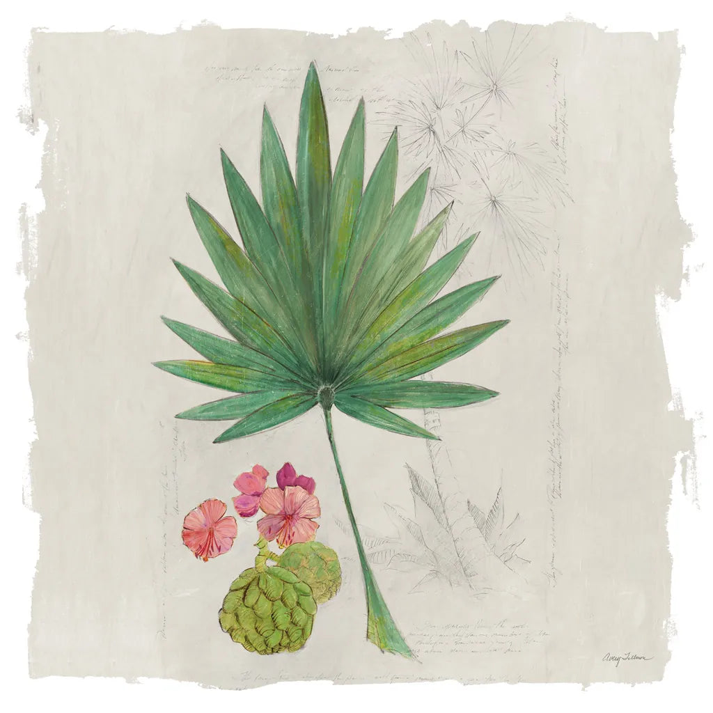 Botanical Journal II Light Sq by Avery Tillmon. SKU 56509a. Archival Giclee Fine art print for wall decor.
