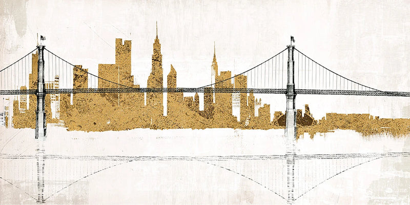 Bridge and Skyline Gold by Avery Tillmon