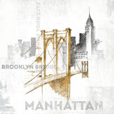Brooklyn Bridge by Avery Tillmon. SKU 17202a. Archival Giclee Fine art print for wall decor.