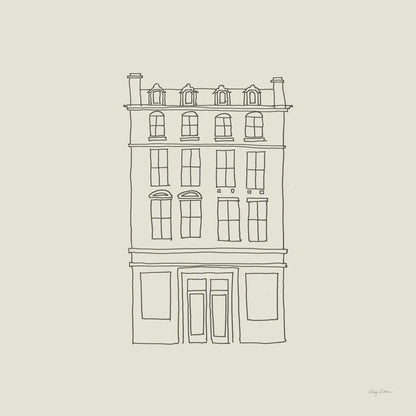 Buildings of London II Sq by Avery Tillmon. SKU 80663a. Archival Giclee Fine art print for wall decor.