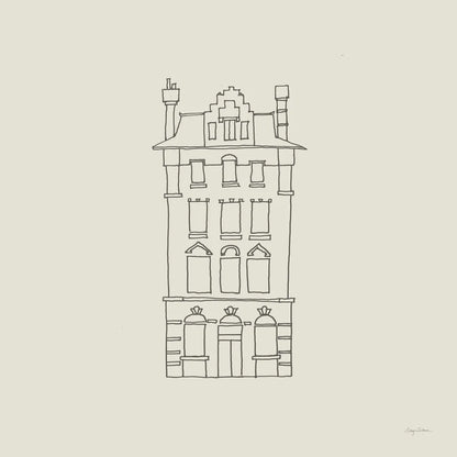 Buildings of London III Sq by Avery Tillmon. SKU 80664a. Archival Giclee Fine art print for wall decor.