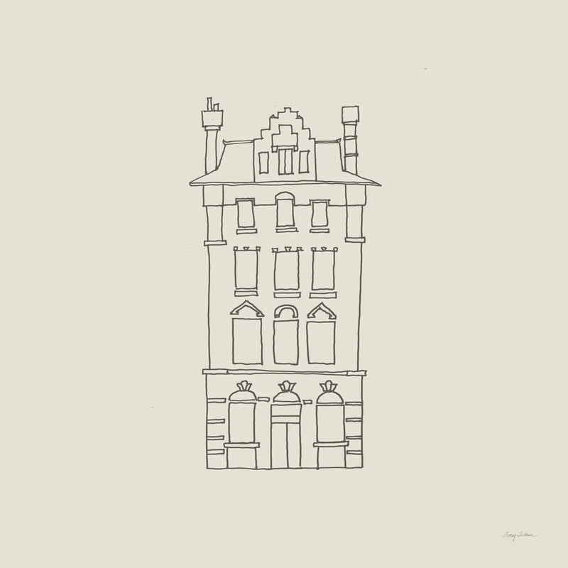 Buildings of London III Sq by Avery Tillmon. SKU 80664a. Archival Giclee Fine art print for wall decor.