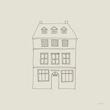 Buildings of London IV Sq by Avery Tillmon. SKU 80665a. Archival Giclee Fine art print for wall decor.