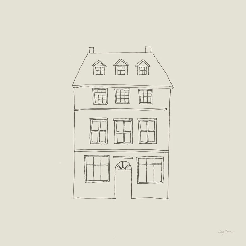 Buildings of London IV Sq by Avery Tillmon. SKU 80665a. Archival Giclee Fine art print for wall decor.