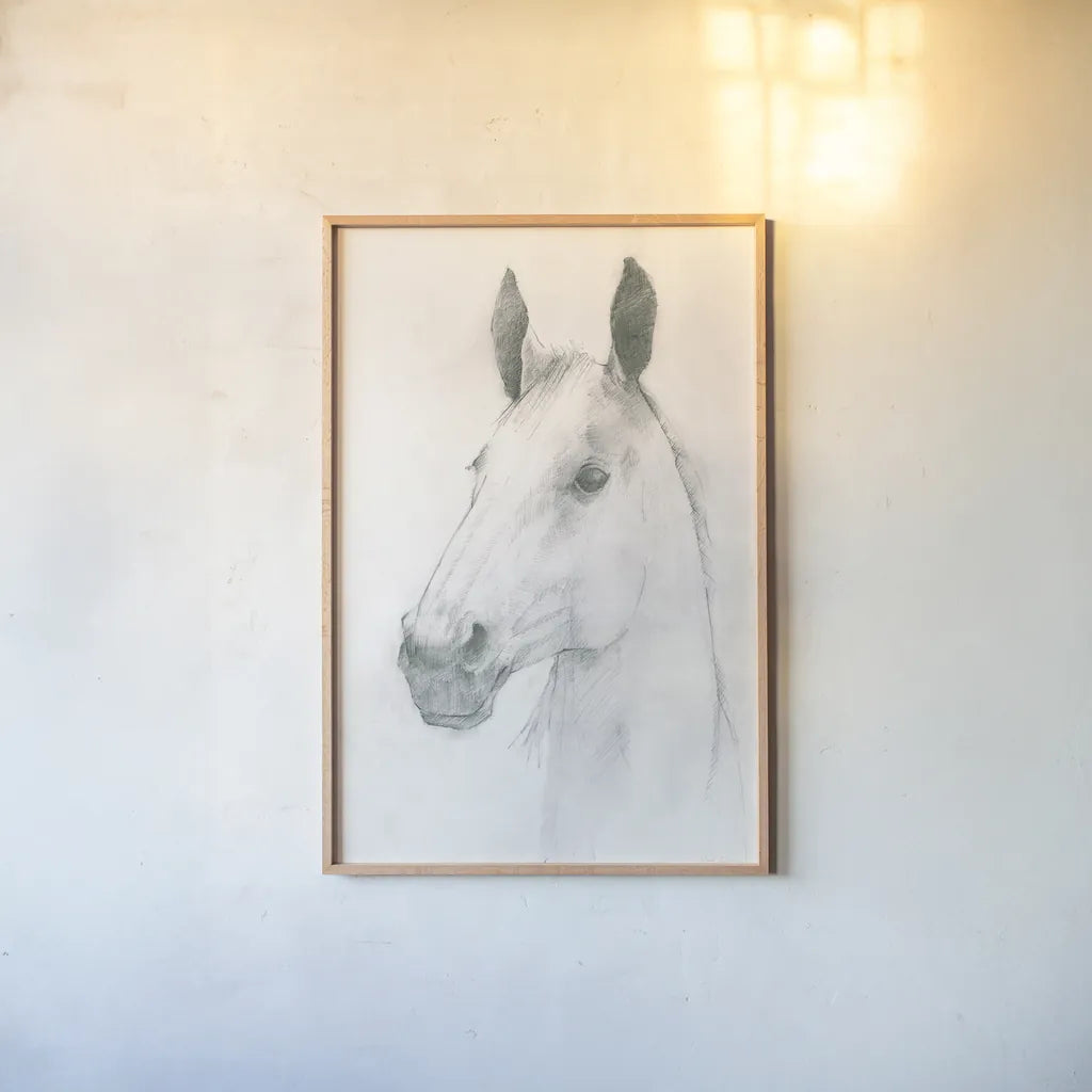 Caesar by Avery Tillmon. shown as a paper print in a natural frame. Available as a archival giclee rolled canvas, fine art paper, or poster print. SKU 61863h.