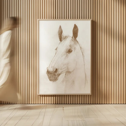 Caesar Sepia by Avery Tillmon. shown as over sized large wall art. Available as an archival giclee rolled canvas, fine art paper, or poster print. SKU 76925h.