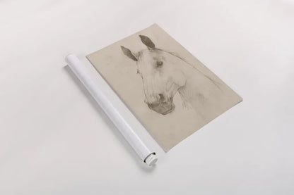 Caesar on Aged Paper by Avery Tillmon. shown as a rolled paper print. Available as archival giclee rolled canvas, fine art paper, or poster print. SKU 96287h.