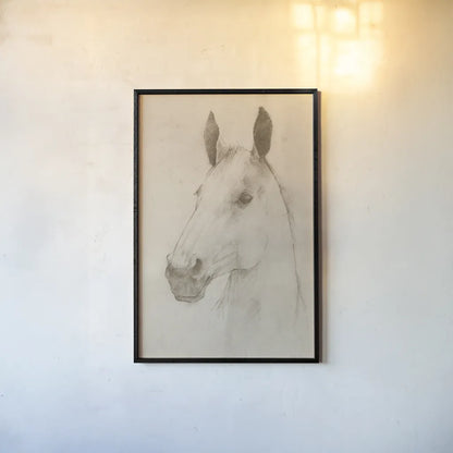 Caesar on Aged Paper by Avery Tillmon. shown as a paper print in a black flame. Available as a archival giclee rolled canvas, fine art paper, or poster print. SKU 96287h.
