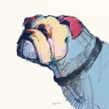 Castor Watercolor Pastel by Avery Tillmon. SKU 54622a. Archival Giclee Fine art print for wall decor.