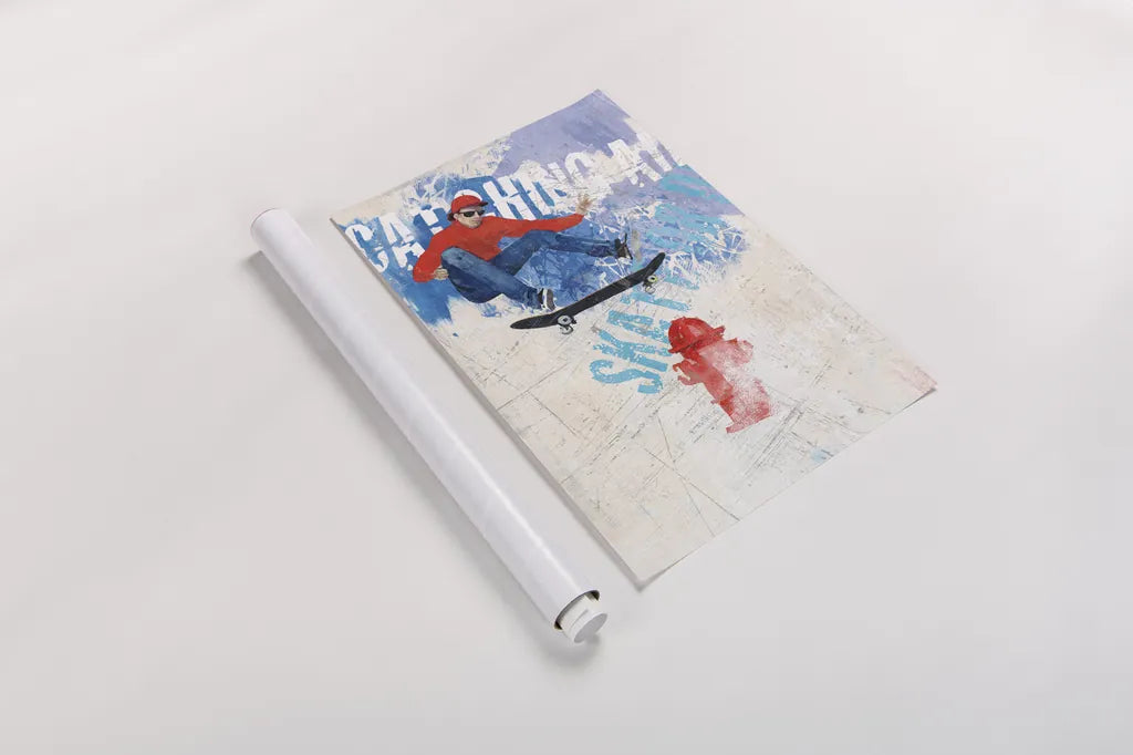 Catching Air I by Avery Tillmon. shown as a rolled paper print. Available as archival giclee rolled canvas, fine art paper, or poster print. SKU 38799h.