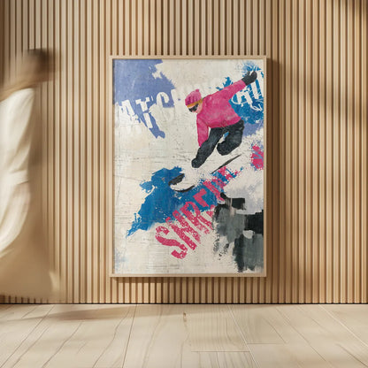 Catching Air II by Avery Tillmon. shown as over sized large wall art. Available as an archival giclee rolled canvas, fine art paper, or poster print. SKU 38800h.