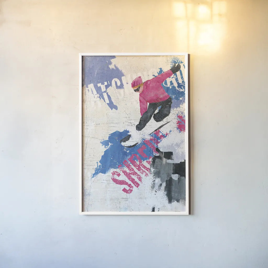 Catching Air II by Avery Tillmon. shown as a paper print in a white frame. Available as a archival giclee rolled canvas, fine art paper, or poster print. SKU 38800h.