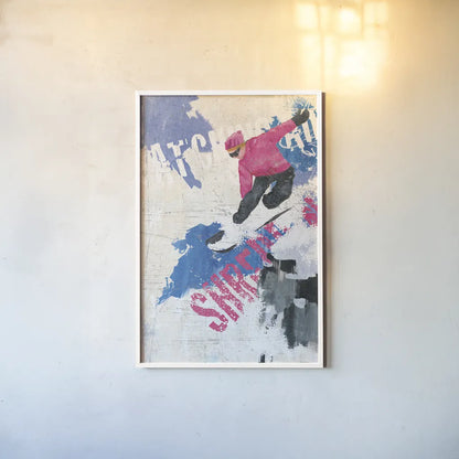 Catching Air II by Avery Tillmon. shown as a paper print in a white frame. Available as a archival giclee rolled canvas, fine art paper, or poster print. SKU 38800h.