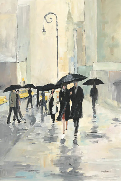City In The Rain by Avery Tillmon. SKU 8919h. Archival Giclee Fine art print for wall decor.