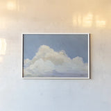 Clouds Over Low Tide by Avery Tillmon. shown as a paper print in a white frame. Available as a archival giclee rolled canvas, fine art paper, or poster print. SKU 59071i.