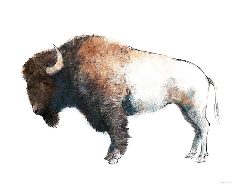 Colorful Bison Dark Brown by Avery Tillmon