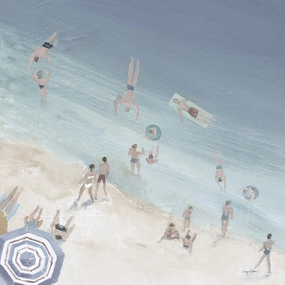 Cool Blue Beach Crop by Avery Tillmon. SKU 70206a. Archival Giclee Fine art print for wall decor.