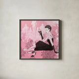 Couture Lady IV by Avery Tillmon. Shown in a sleek black glass frame for a contemporary gallery look. Available as an archival giclee rolled canvas, fine art paper, or poster print. SKU 35786a.
