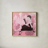 Couture Lady IV by Avery Tillmon. Shown in a natural wood glass frame for a timeless modern aesthetic. Available as an archival giclee rolled canvas, fine art paper, or poster print. SKU 35786a.