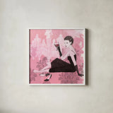 Couture Lady IV by Avery Tillmon. Shown in a crisp white glass frame for a clean and minimalist style. Available as an archival giclee rolled canvas, fine art paper, or poster print. SKU 35786a.