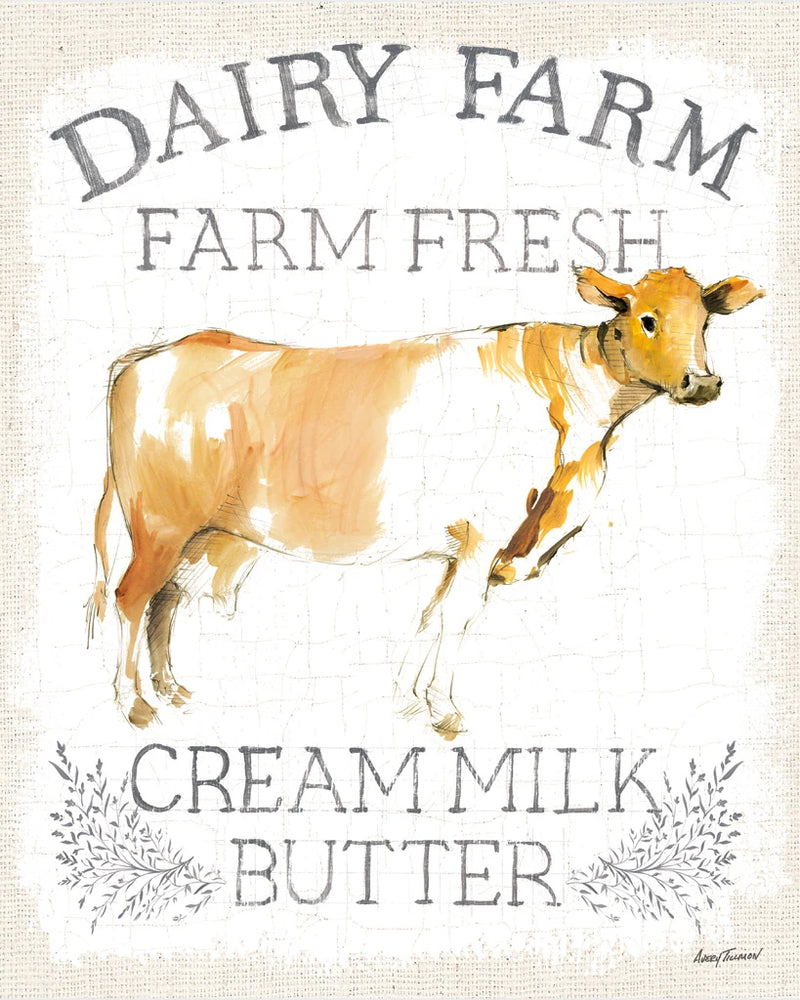 Dairy Farm burlap by Avery Tillmon